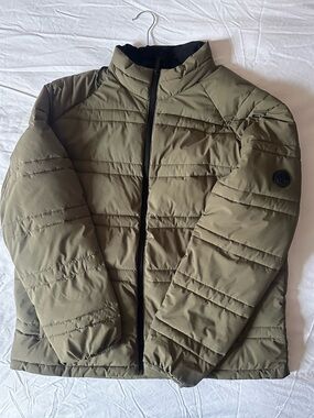 Michael Kors Extra Large XL Mens Olive Green Puffer Jacket Winter Fall Spring